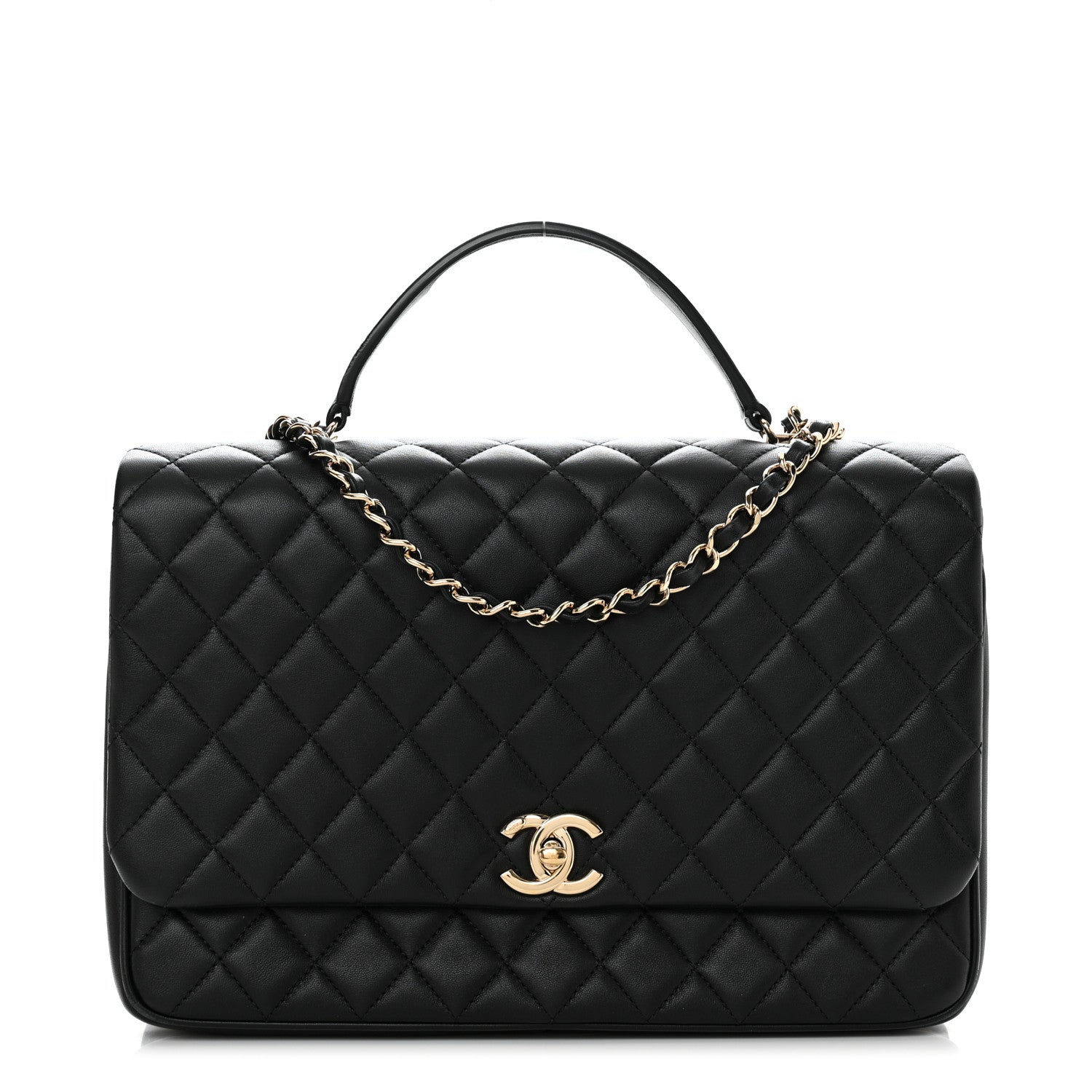 Chanel Lambskin Quilted Medium Citizen Chic Flap Black 1 of 11