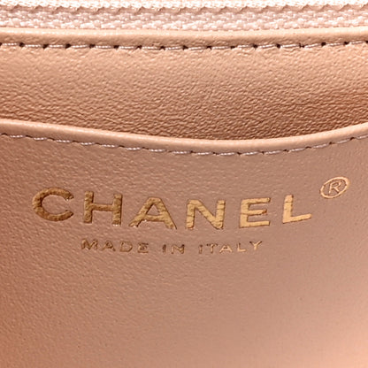 Chanel Lambskin Quilted Mini Rectangular Flap Beige 6 of 14