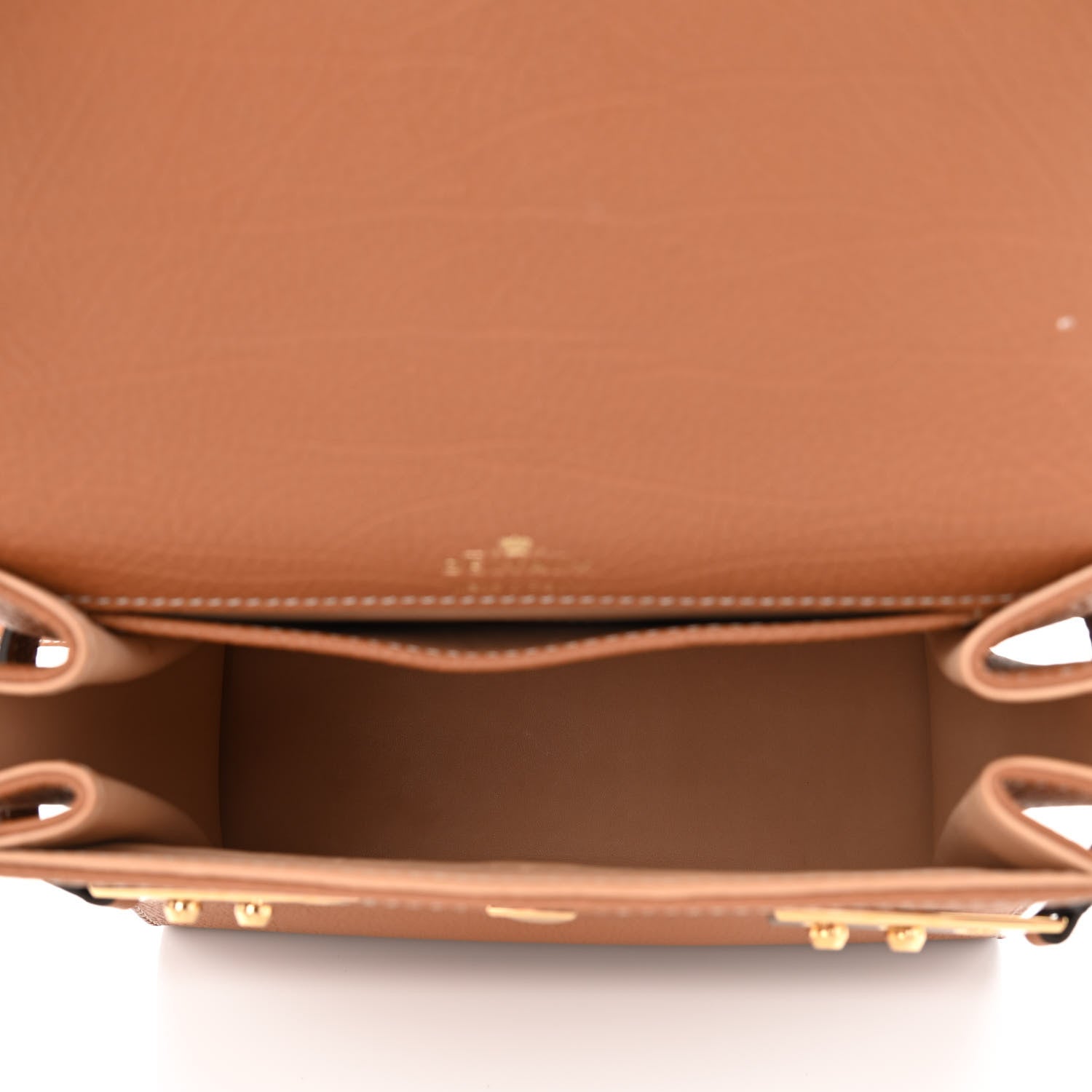 Delvaux Crispy Calfskin Mini Tempete Satchel Vegetal 6 of 10