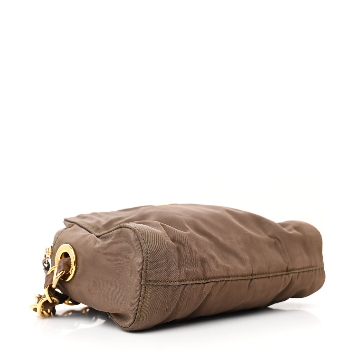 Tessuto Nylon Catena Shoulder Bag Antilope
