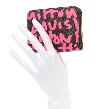 Louis Vuitton Monogram Graffiti Zippy Coin Purse Fuchsia 2 of 8