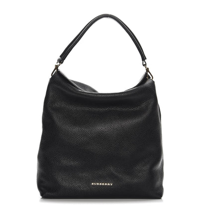 Burberry Grainy Calfskin Medium Cale Hobo Black 1 of 12