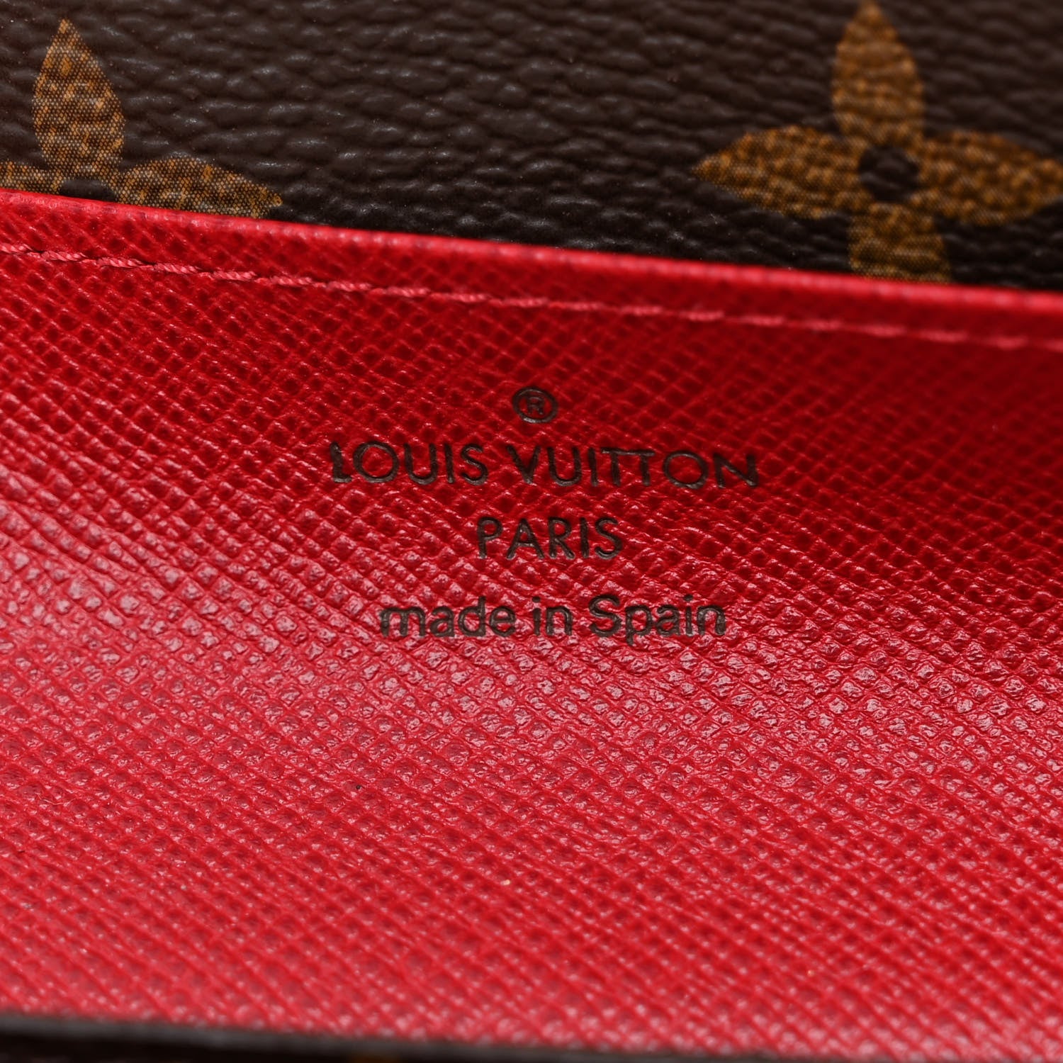 Louis Vuitton Monogram Emilie Wallet Rouge 6 of 6