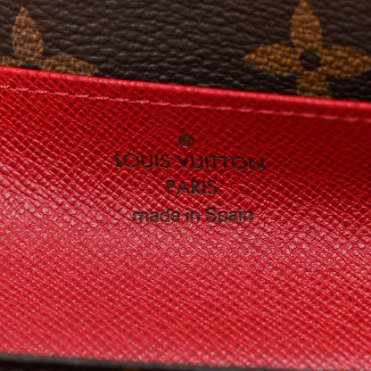 Louis Vuitton Monogram Emilie Wallet Rouge 6 of 6