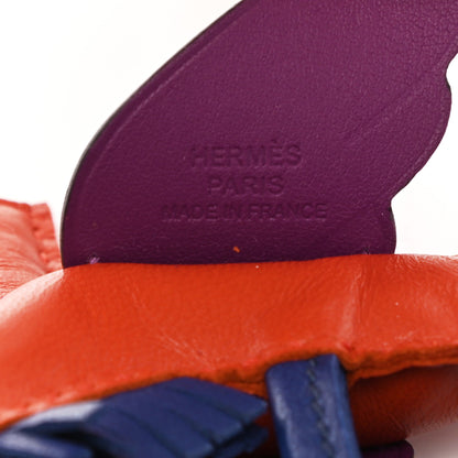 Hermes Milo Lambskin Grigri Rodeo Pegase Horse Bag Charm PM Cornaline Bleu Saphir Anemone 3 of 5