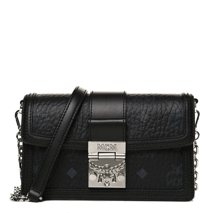 MCM Visetos Mini Tracy Crossbody Bag Black 1 of 11