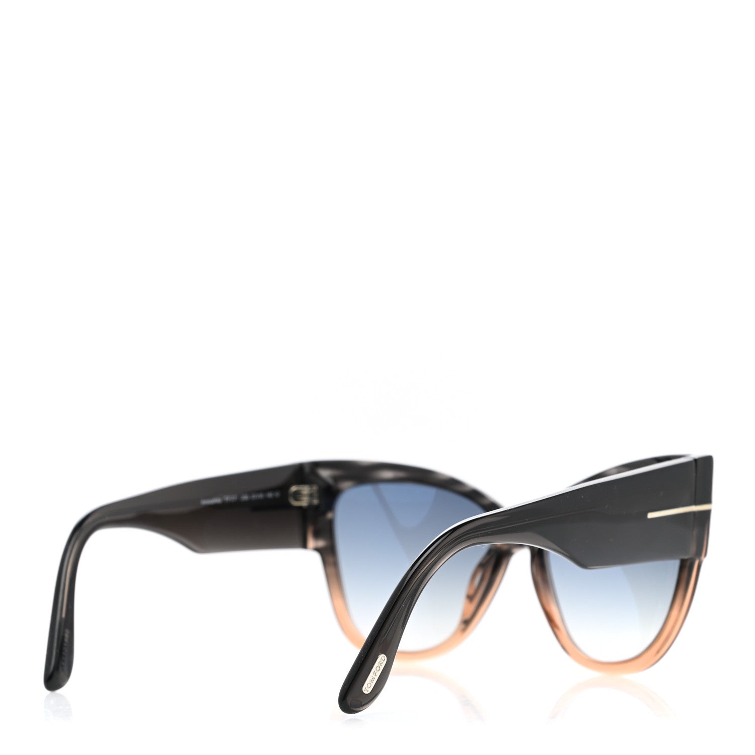 Tom Ford Anoushka Sunglasses TF371 Melange Grey Peach 4 of 8