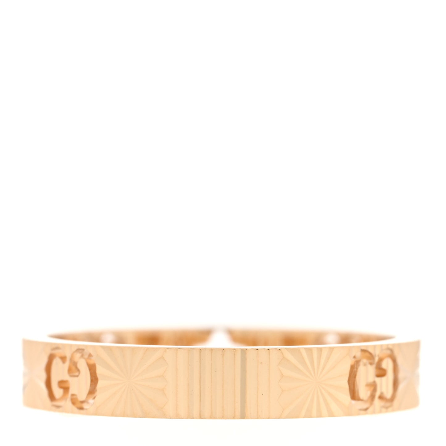 18K Yellow Gold Icon Stars Band Ring 62 10