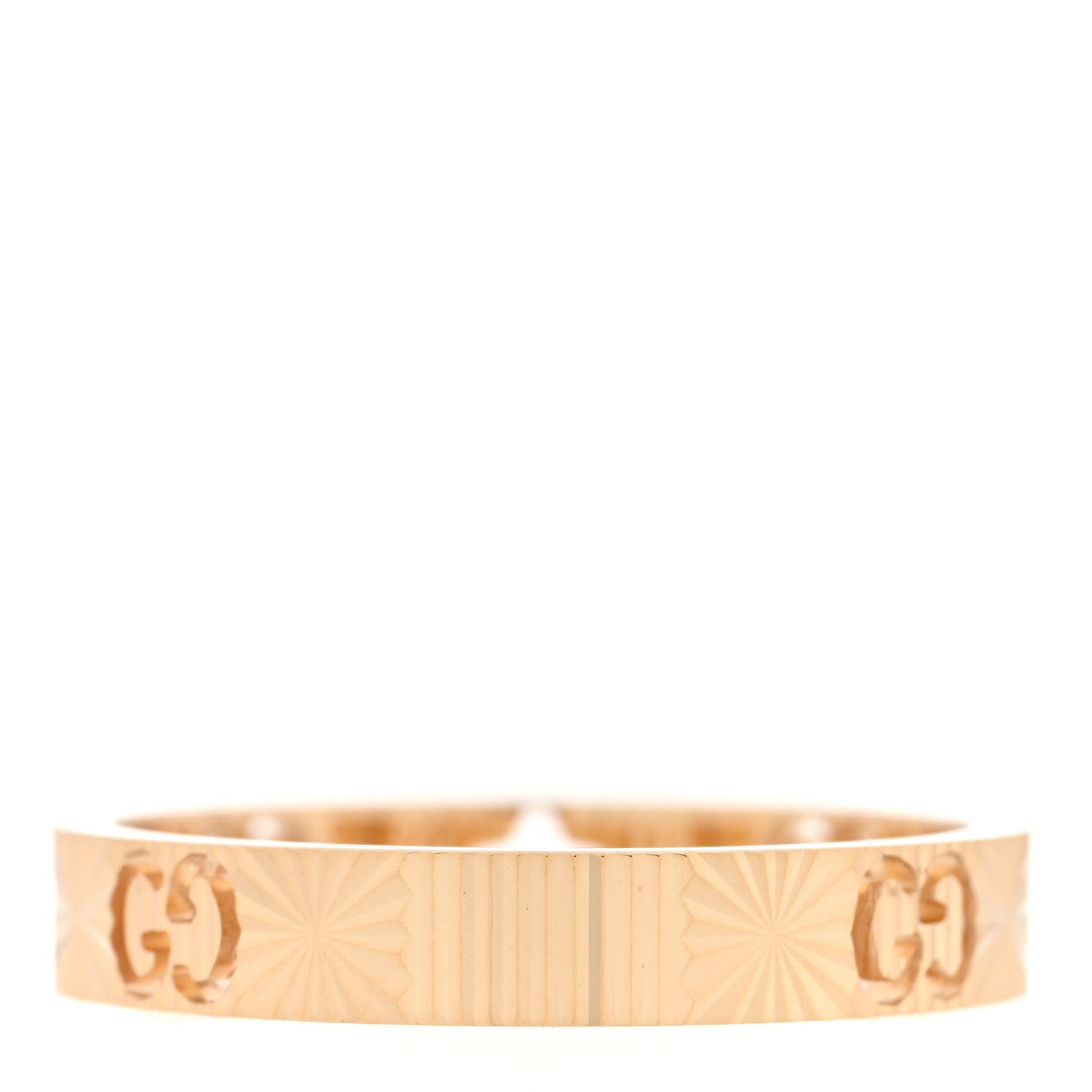 Gucci 18K Yellow Gold Icon Stars Band Ring 62 10 3 of 4