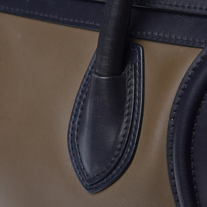 Celine Satin Calfskin Mini Tri-Color Luggage Anthracite 10 of 12