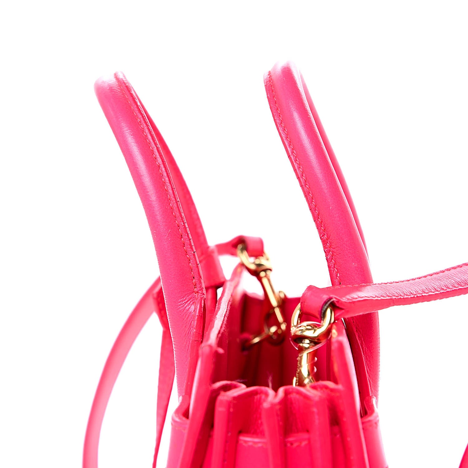 Saint Laurent Calfskin Nano Sac De Jour Fluo Pink 14 of 20