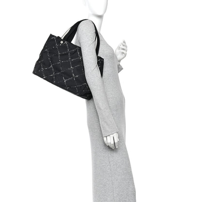 Chanel Nylon Travel Toiletry Tote Black 2 of 12