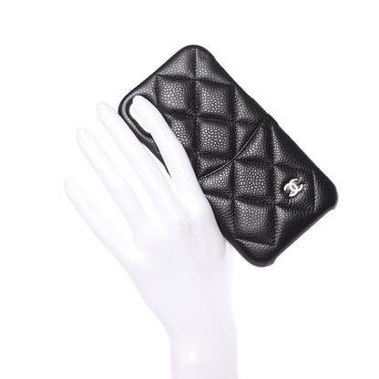 Chanel Caviar Quilted iPhone X Coco Tech Case Black 2 of 6