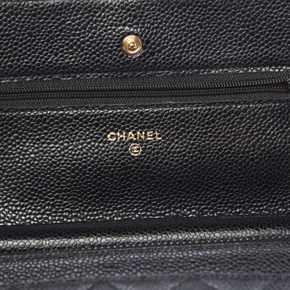 Chanel Caviar Quilted Wallet On Chain WOC Black 8 of 15