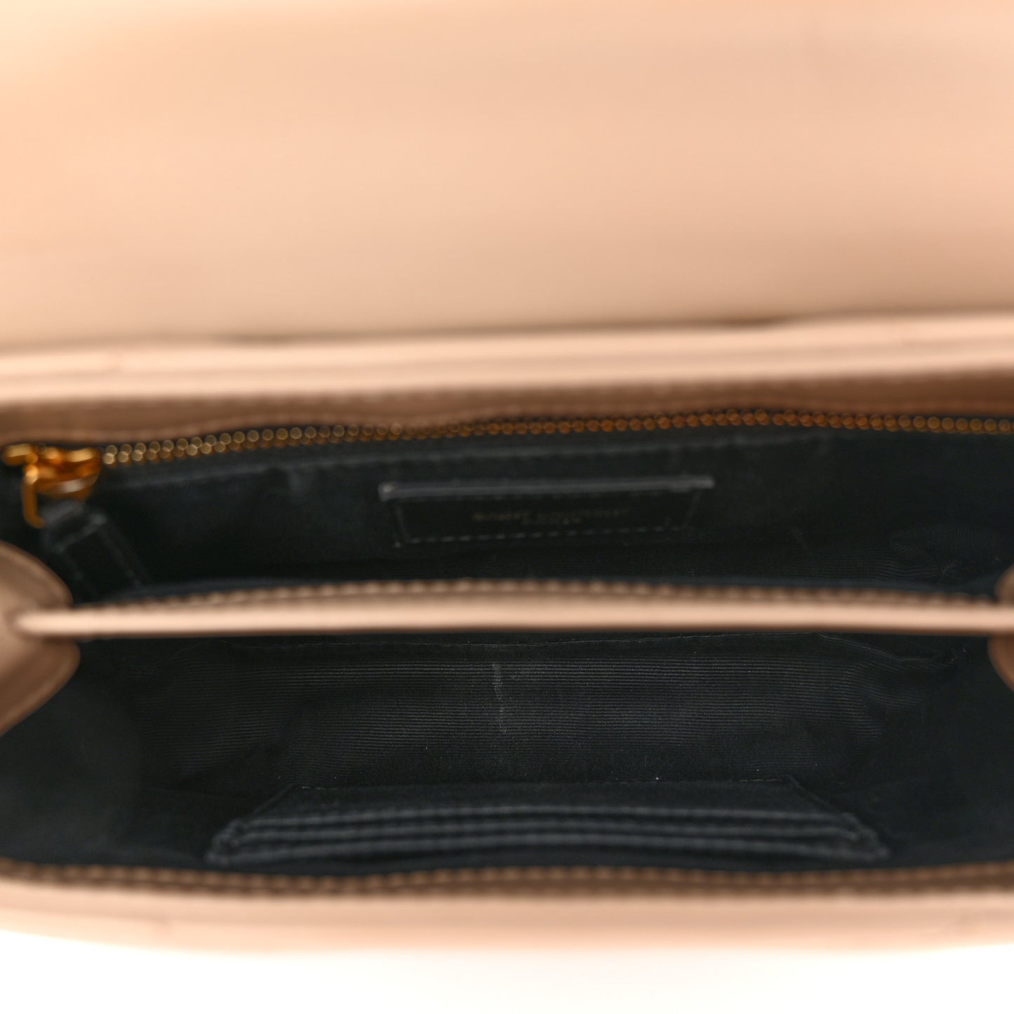 Calfskin Y Quilted Monogram Toy Loulou Crossbody Bag Dark Beige