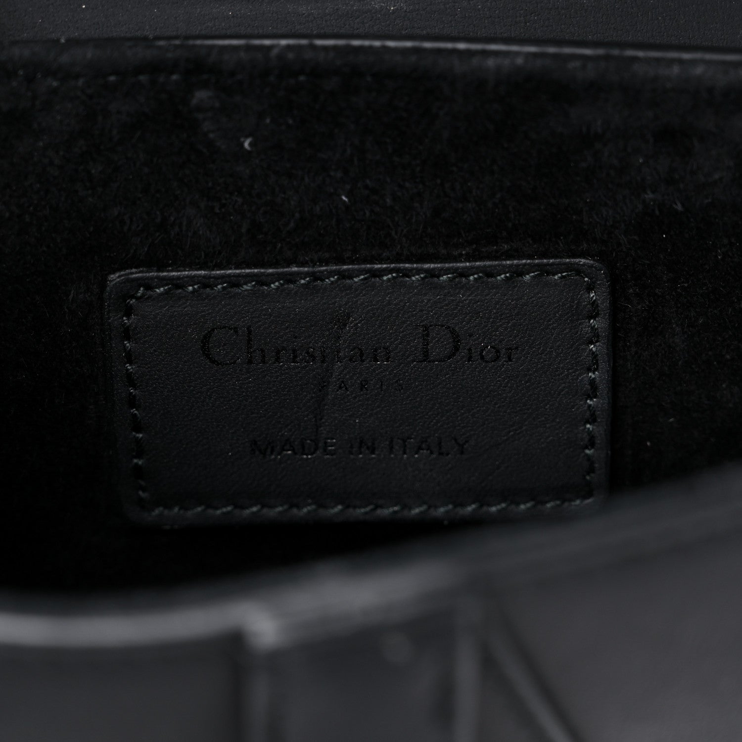 Christian Dior Ultra Matte Calfskin Mini Saddle Bag Black 6 of 12
