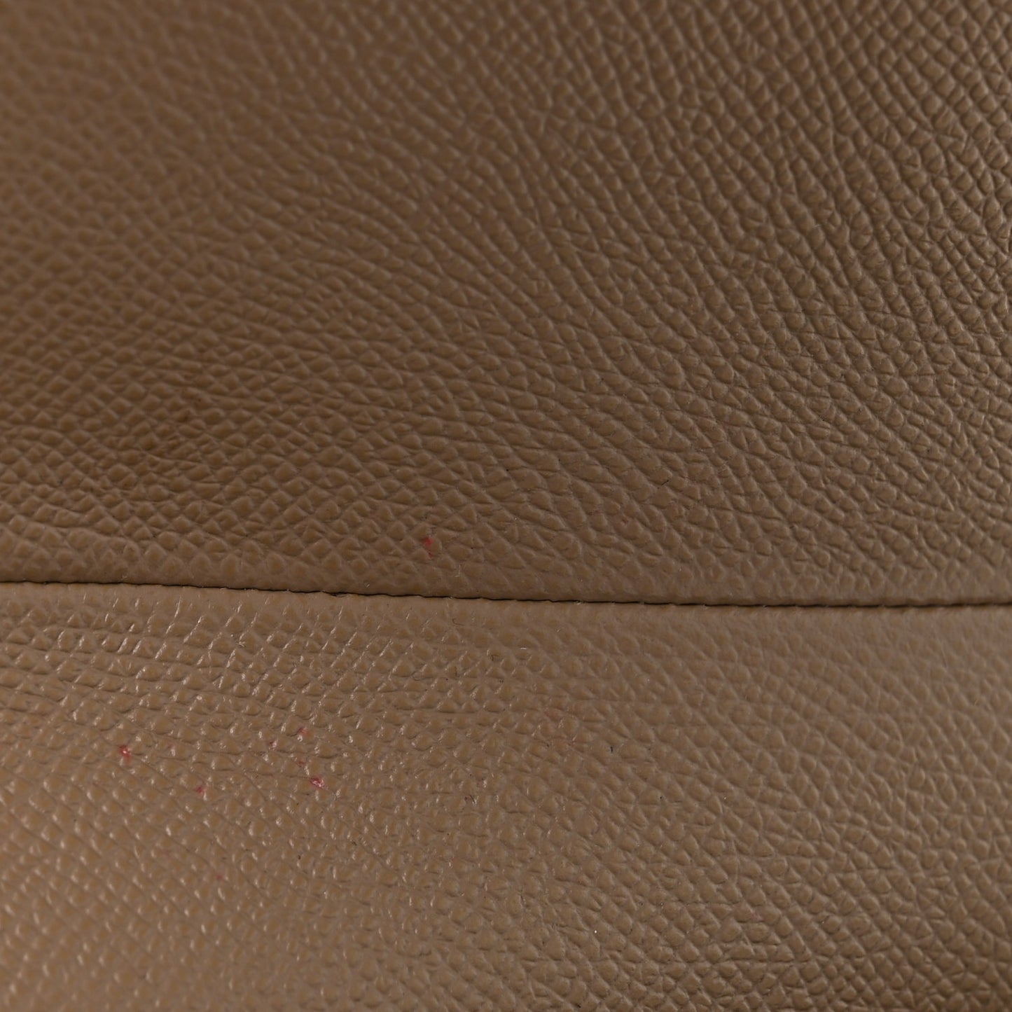 Grained Calfskin Saddle Bag With Strap Taupe