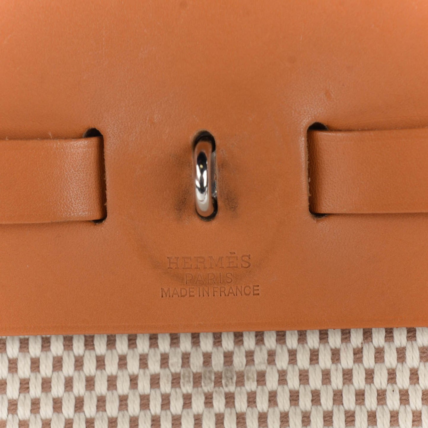 Toile Vache Calfskin Herbag 30 PM Ebene Natural