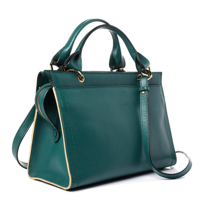 Marc Jacobs Calfskin The Mini 54 Flap Bag Emerald Pale Gold 4 of 13