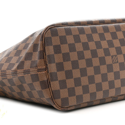 Louis Vuitton Damier Ebene Neo Neverfull MM Rose Ballerine 10 of 11