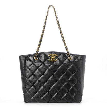 Chanel Caviar Quilted CC Shoulder Bag Black 1 of 8