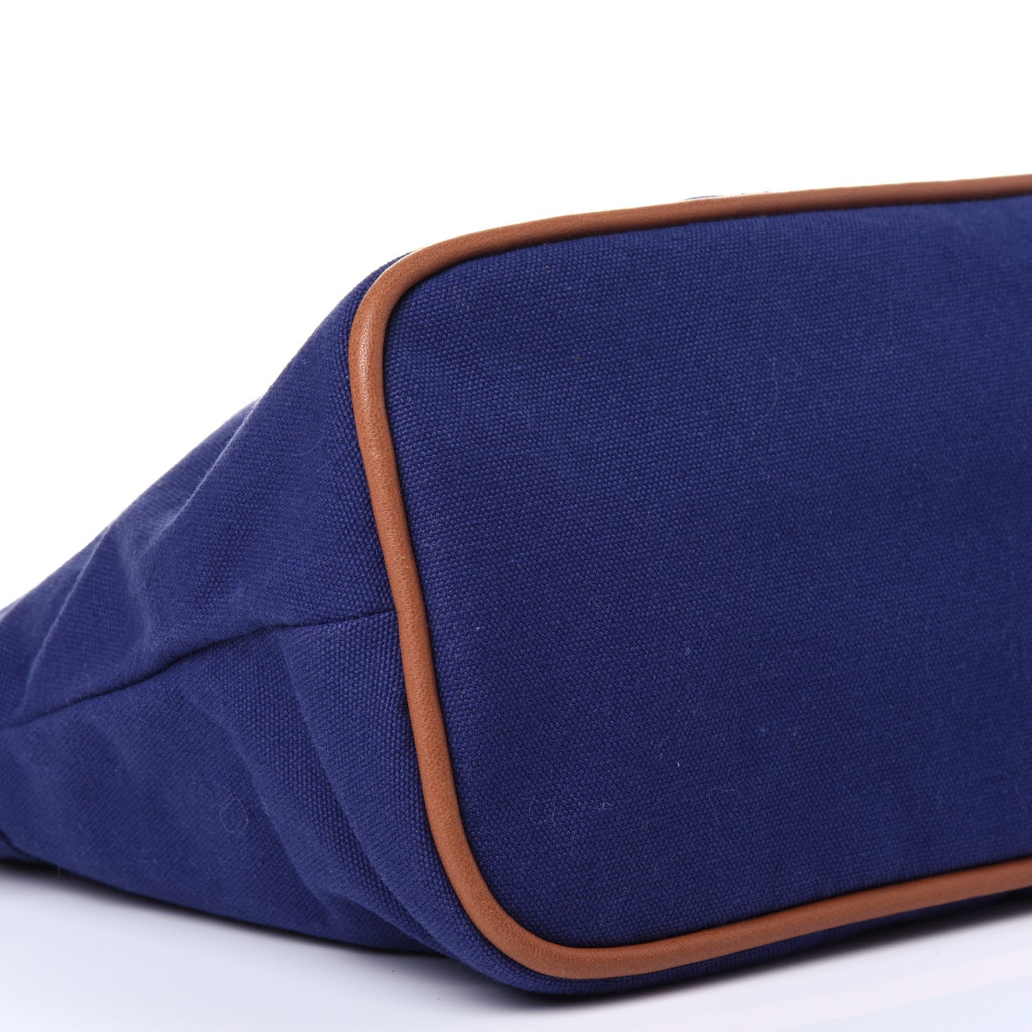 Hermes Cotton Canvas Bolide Travel Cosmetic Pouch 8 of 10