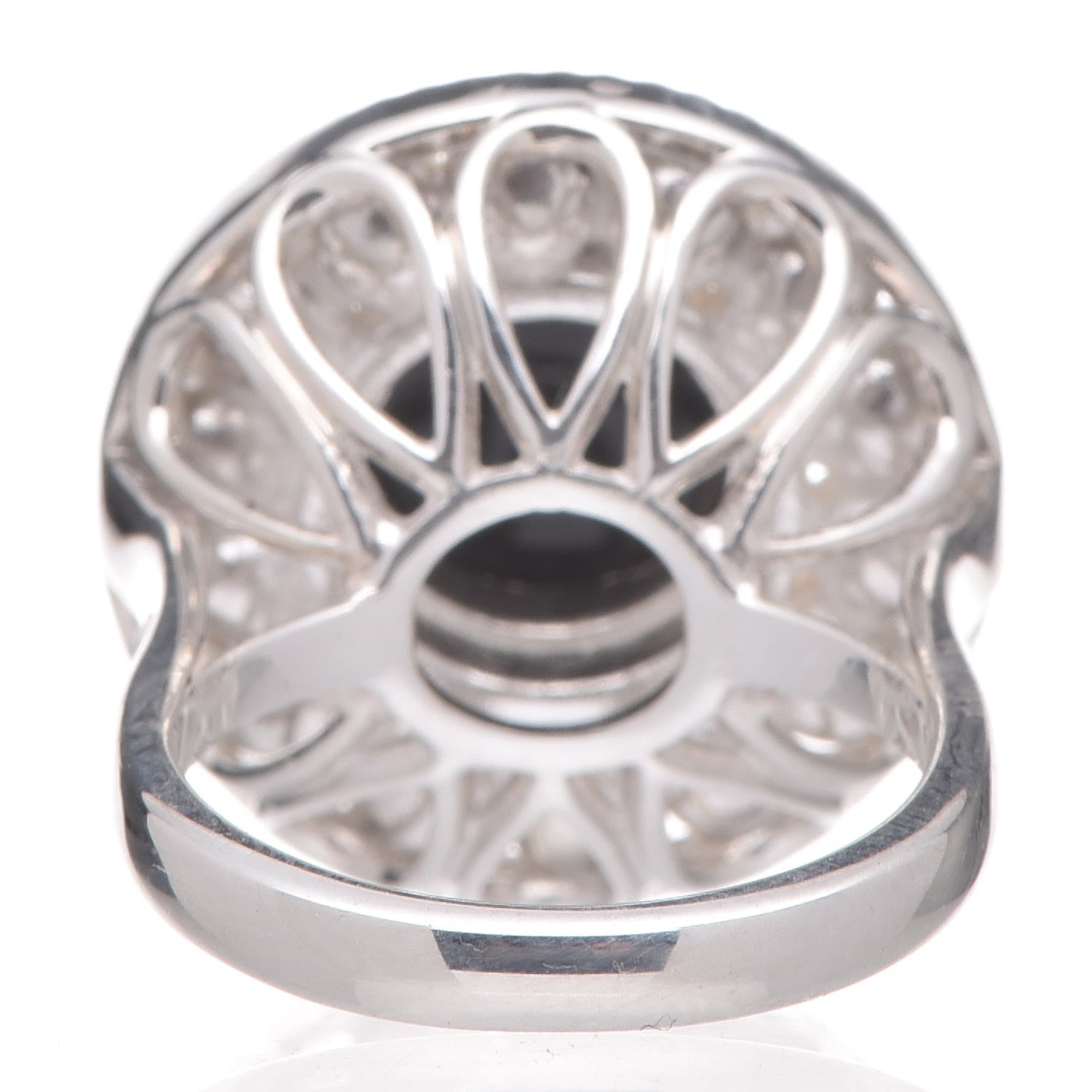 Tiffany Sterling Silver Black Onyx Freshwater Pearl Ziegfeld Ring 49 5 3 of 10