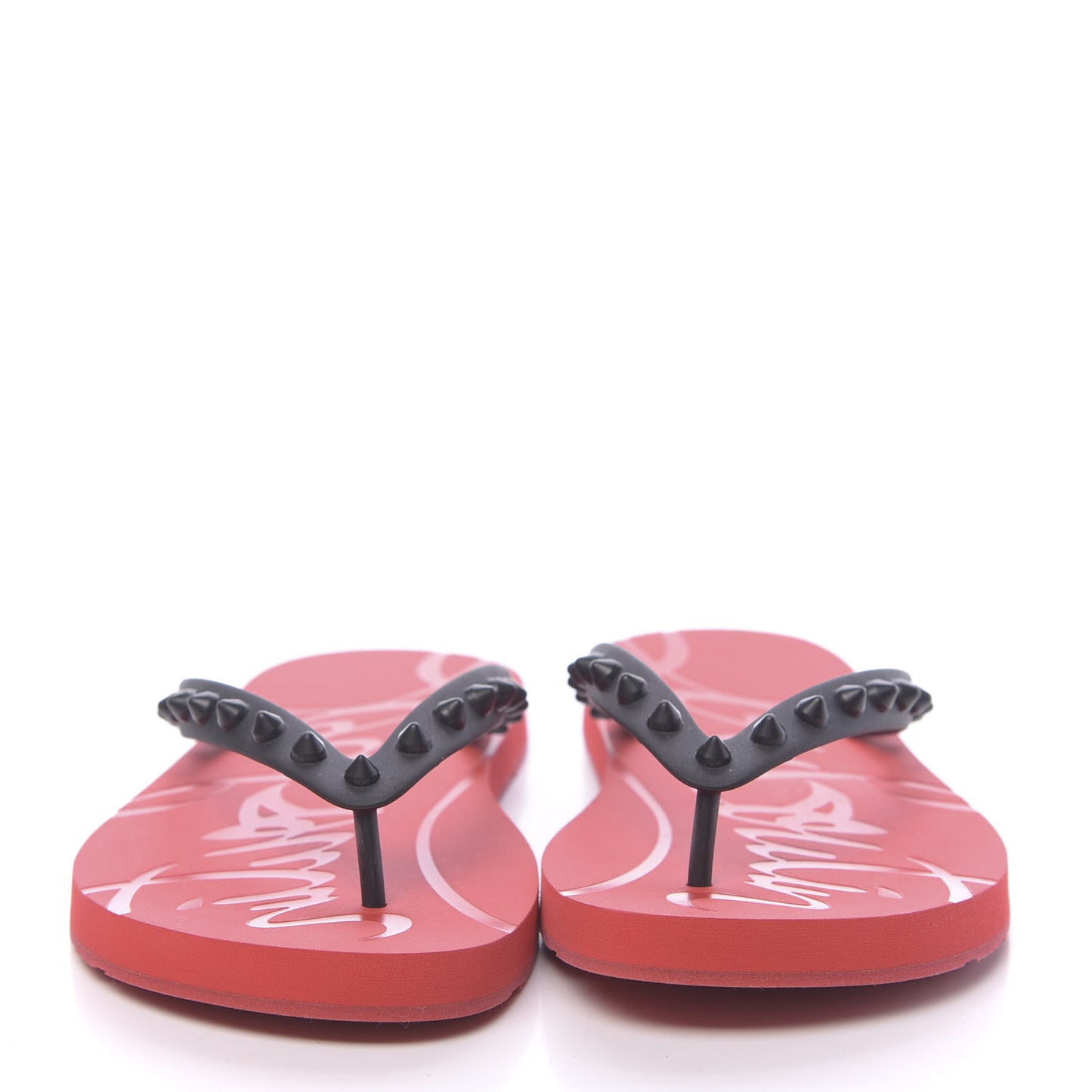 Rubber Spike Loubi Donna Flip Flop 37 Black