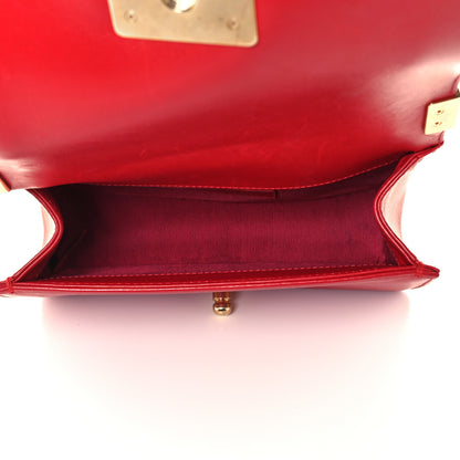 Chanel Calfskin Quilted Small Boy Flap Dark Red 4 of 9