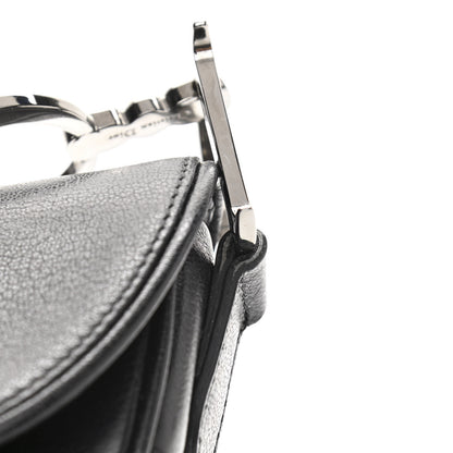 Christian Dior Calfskin Saddle Bag Black 18 of 19