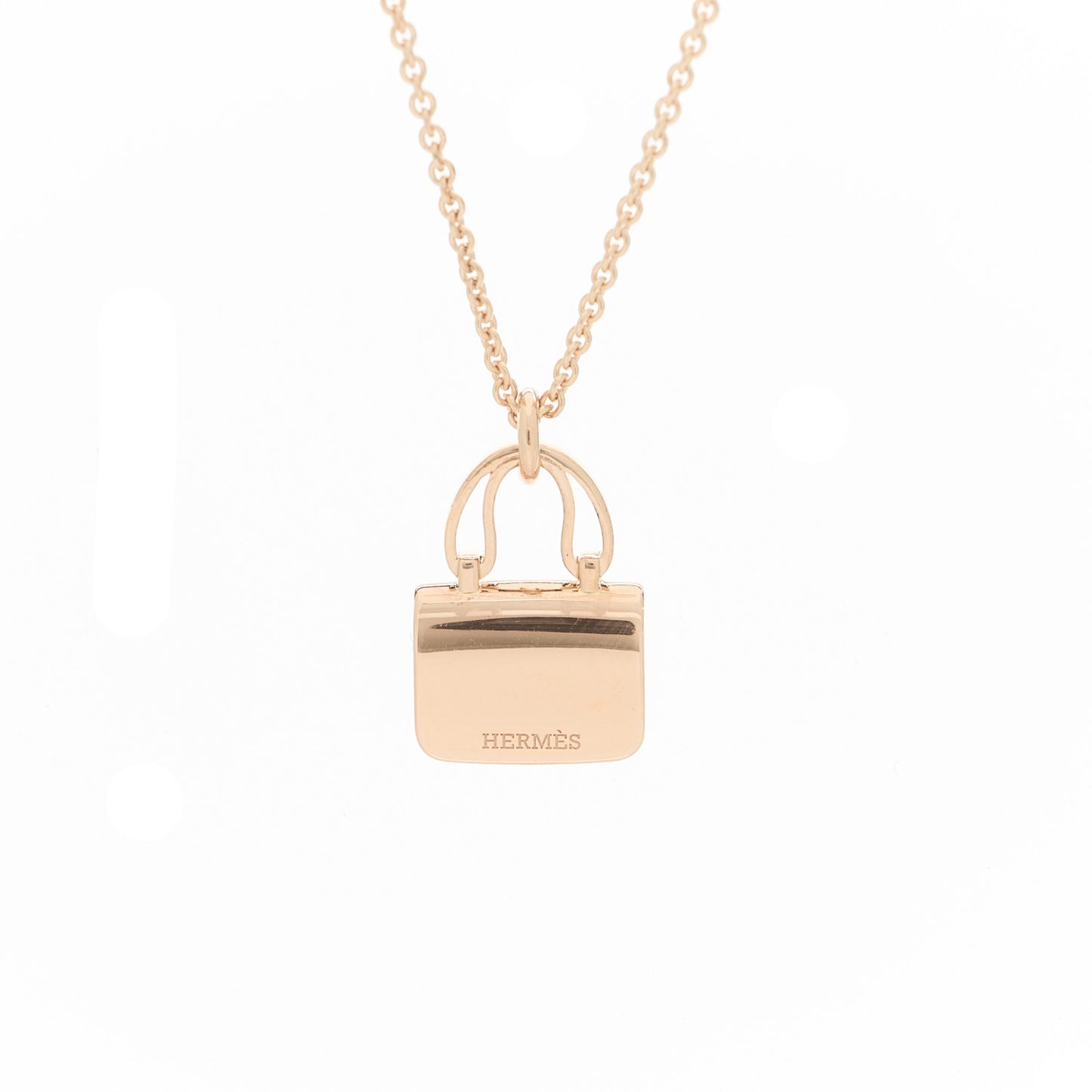 18K Rose Gold Diamond Constance Amulettes Pendant Necklace