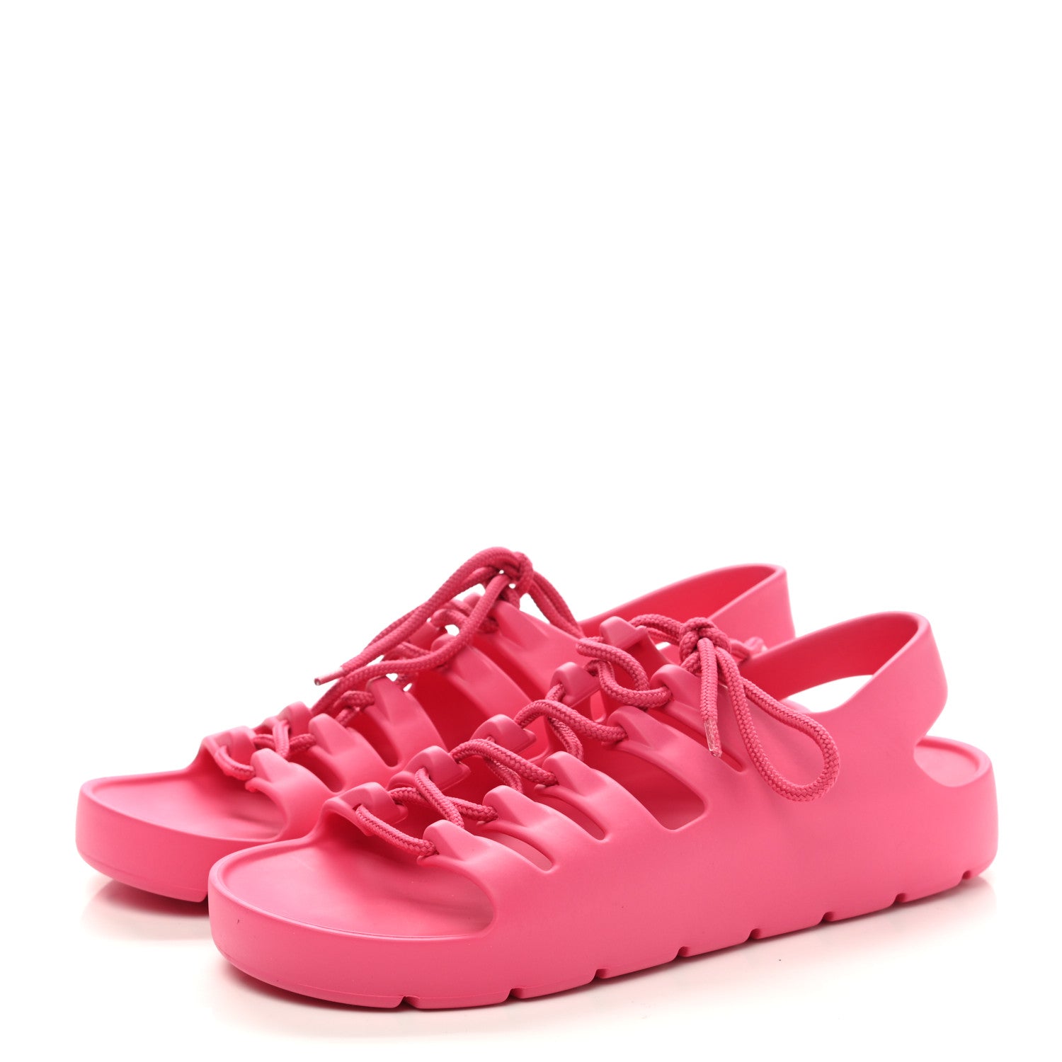 Bottega Veneta Rubber Jelly Sandals 38 Cranberry 3 of 7