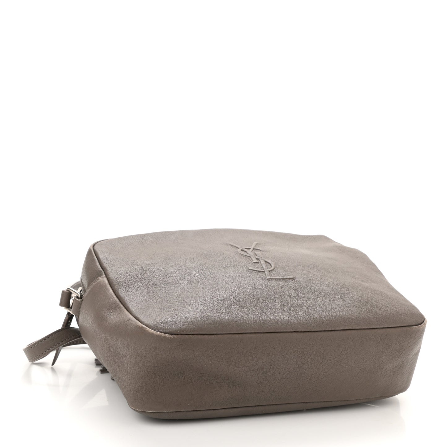 Lambskin Monogram Small Lou Camera Bag Dark Beige