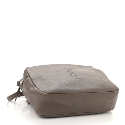 Saint Laurent Lambskin Monogram Small Lou Camera Bag Dark Beige 4 of 9