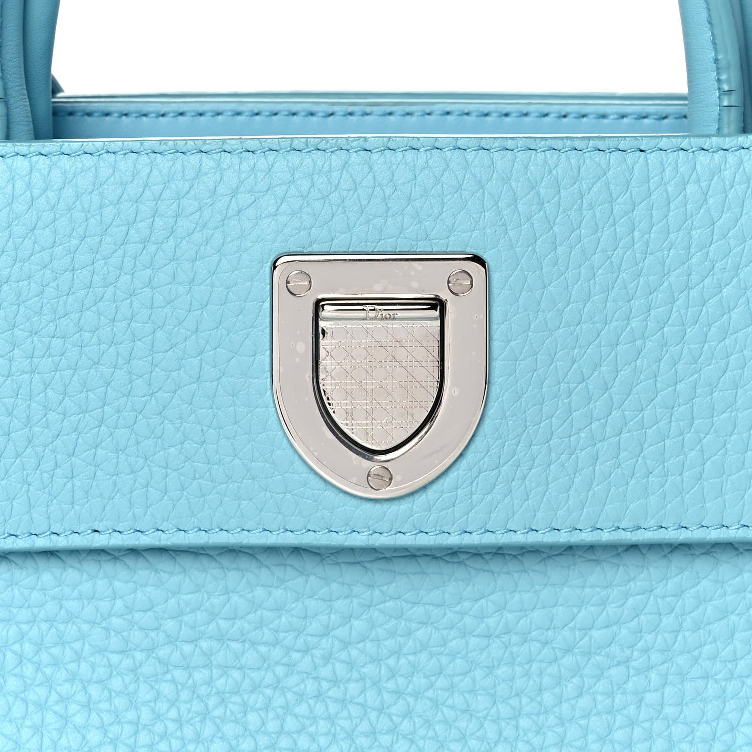 Christian Dior Grained Calfskin Mini Diorever Flap Sky Blue 7 of 11