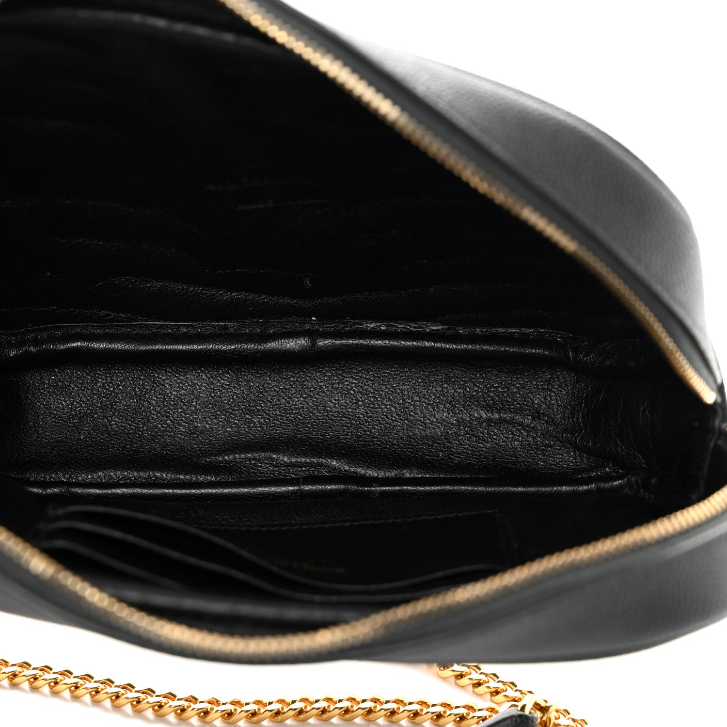 Saint Laurent Grain De Poudre Matelasse Monogram Mini Lou Camera Bag Dark Smog 5 of 10
