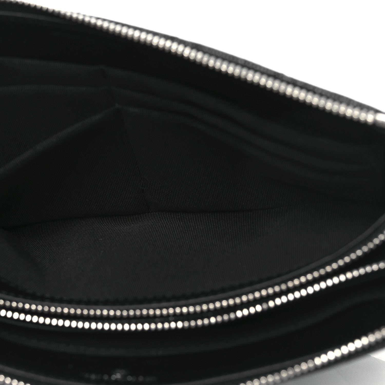 Chanel Iridescent Caviar Quilted Small Zipped Pouch Black 5 of 9