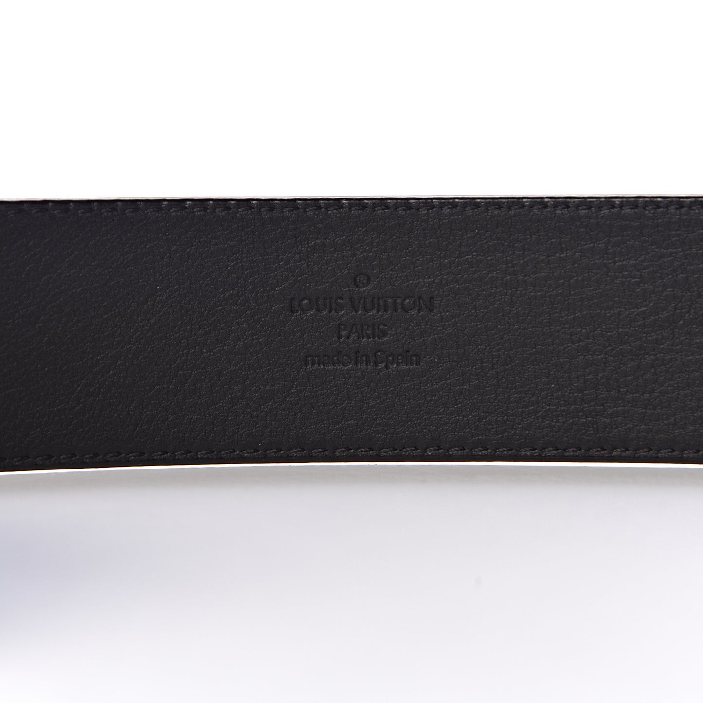 Calfskin 40mm LV Initiales Montaigne Belt 95 38 Black