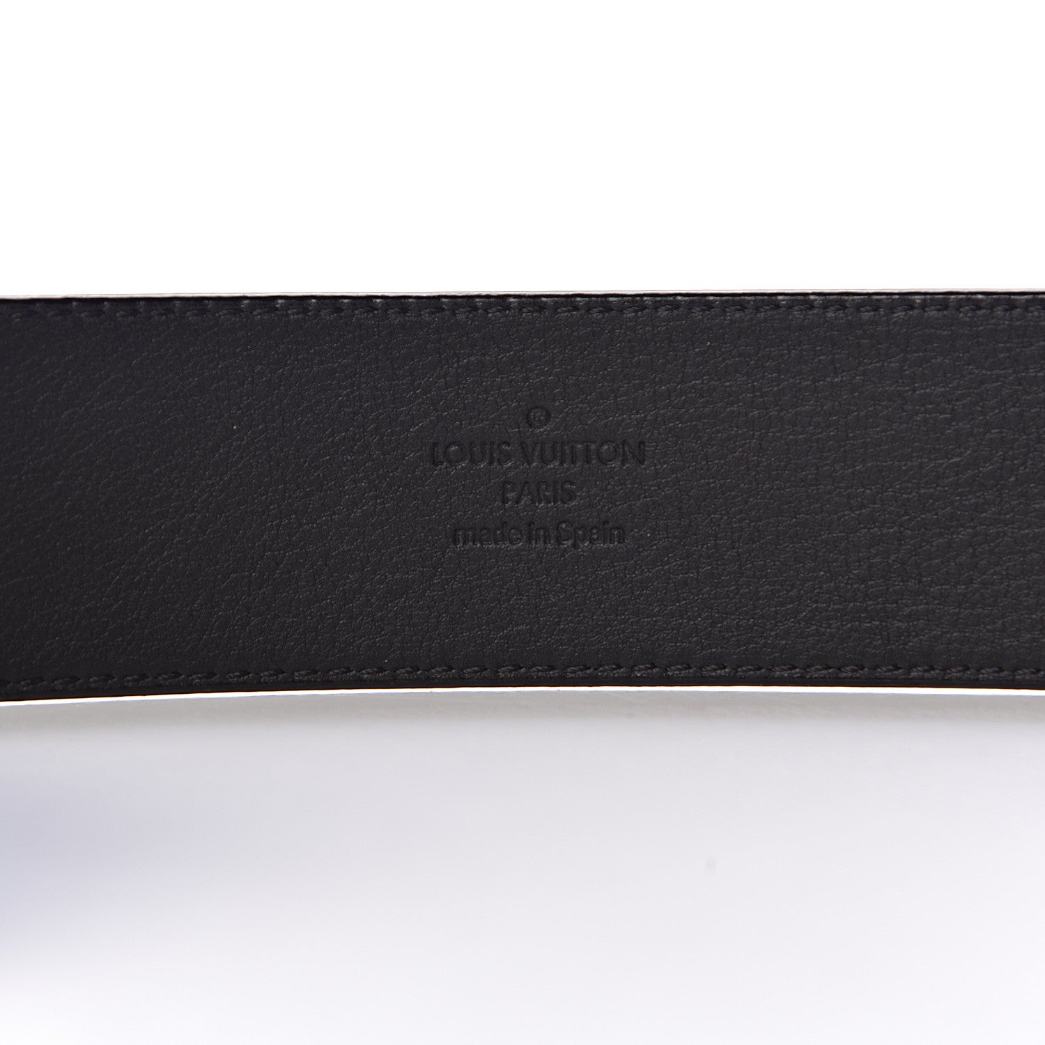 Louis Vuitton Calfskin 40mm LV Initiales Montaigne Belt 95 38 Black 5 of 8