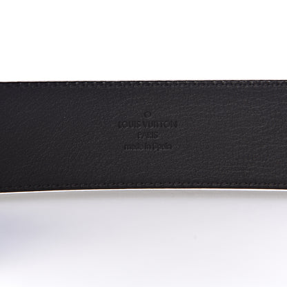 Louis Vuitton Calfskin 40mm LV Initiales Montaigne Belt 95 38 Black 5 of 8