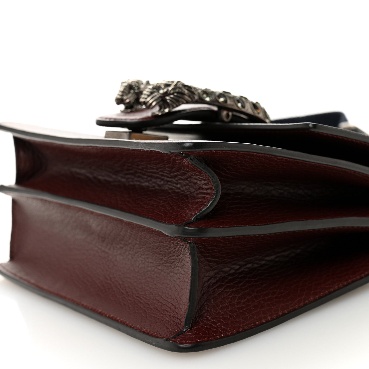 Gucci Dollar Calfskin Crystal Web Mini Dionysus Bamboo Top Handle