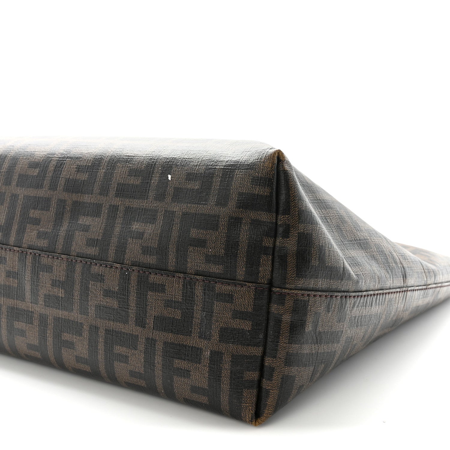 Fendi Zucca Spalmati Medium Roll Tote Tobacco Fuxia 9 of 9