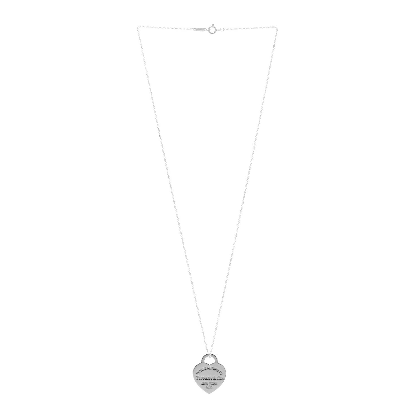 Sterling Silver Medium Return to Tiffany Heart Pendant Necklace
