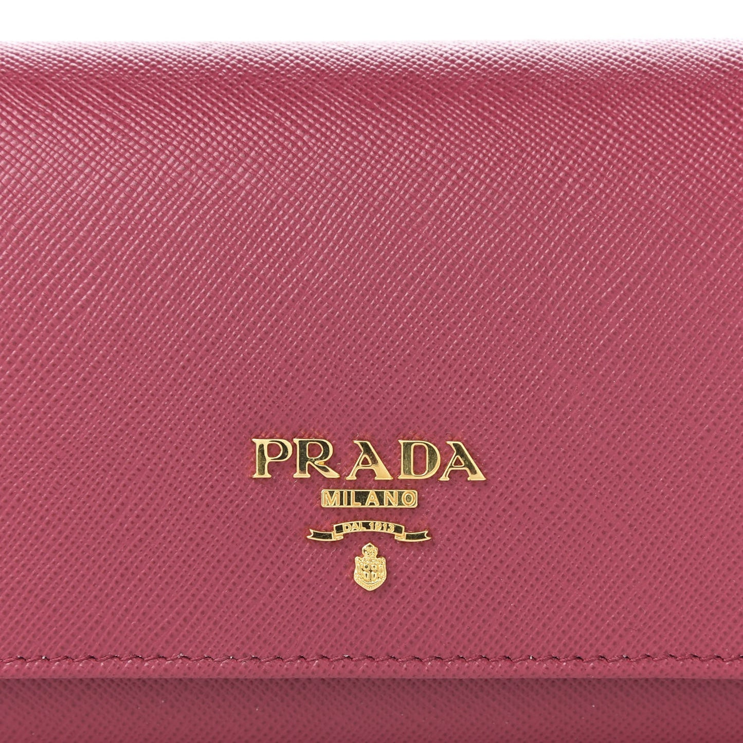 Saffiano Metal Continental Flap Wallet Peonia