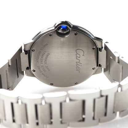 Cartier Stainless Steel 36mm Ballon Bleu De Quartz Watch 5 of 6