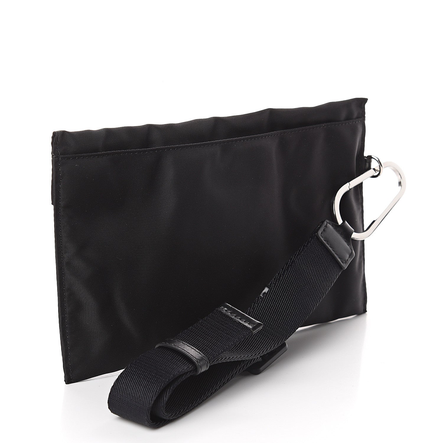 Burberry Pebble Nylon Logo Clutch Bag Black 2 of 5