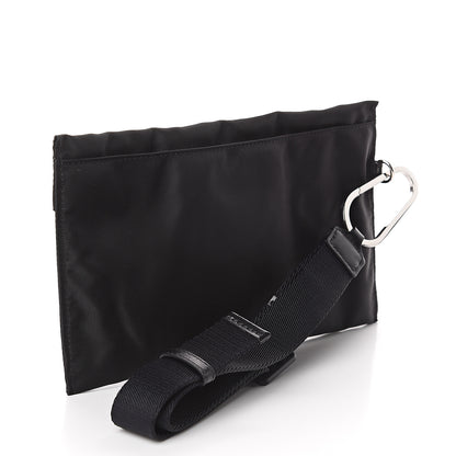 Burberry Pebble Nylon Logo Clutch Bag Black 2 of 5