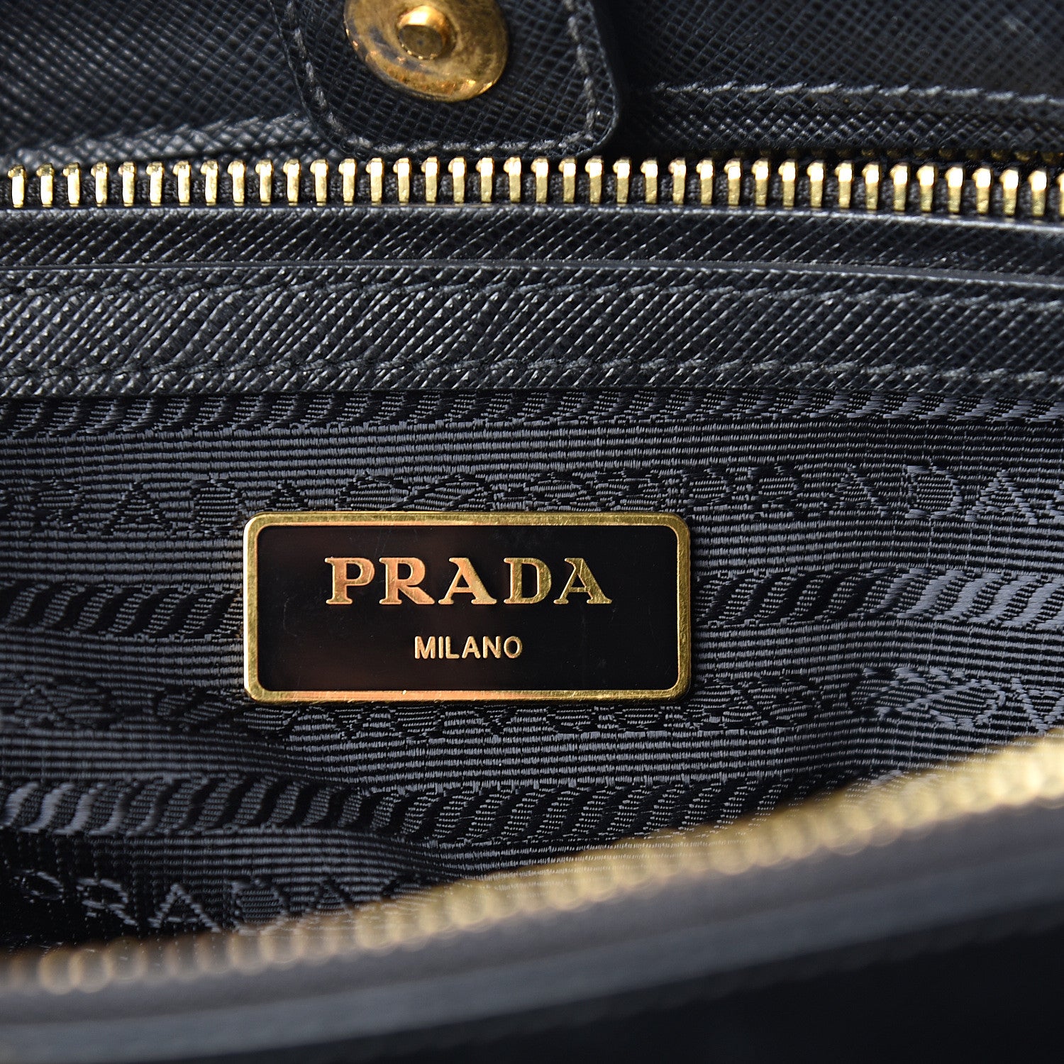 Prada Saffiano Lux Medium Tote Black 5 of 11