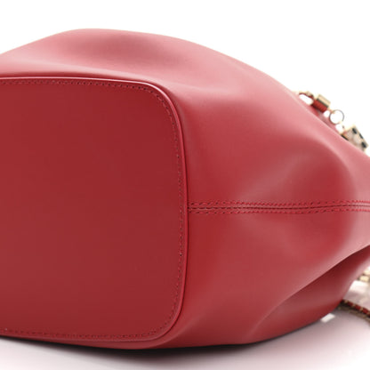 Bulgari Calfskin Serpenti Forever Bucket Bag Red 11 of 11