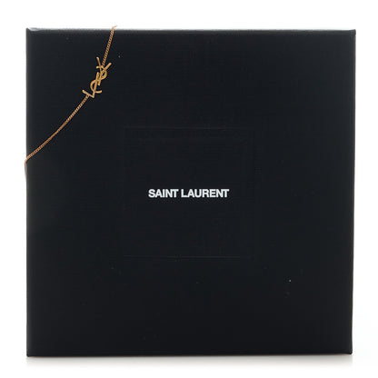 Saint Laurent Brass Monogram Charm Bracelet 4 of 4